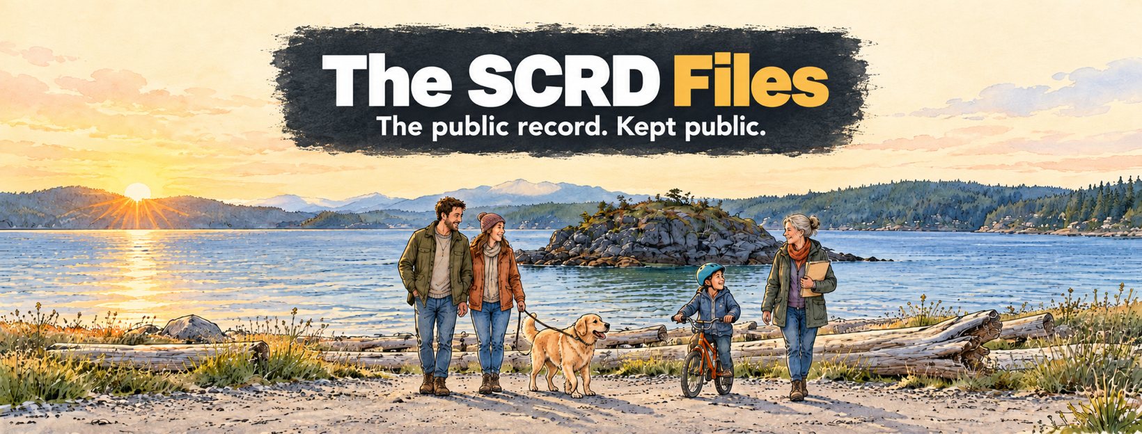 The SCRD Files. The public record. Kept public.